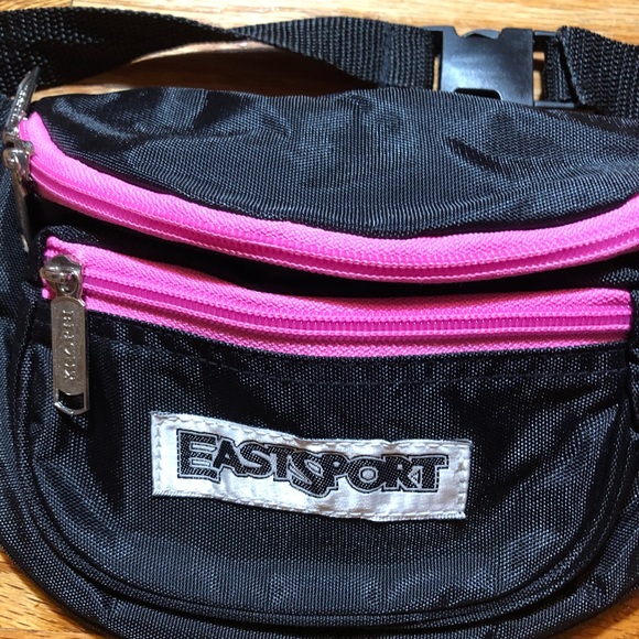Vintage Retro Eastsport Fanny pack Pink and Black - Picture 4 of 4